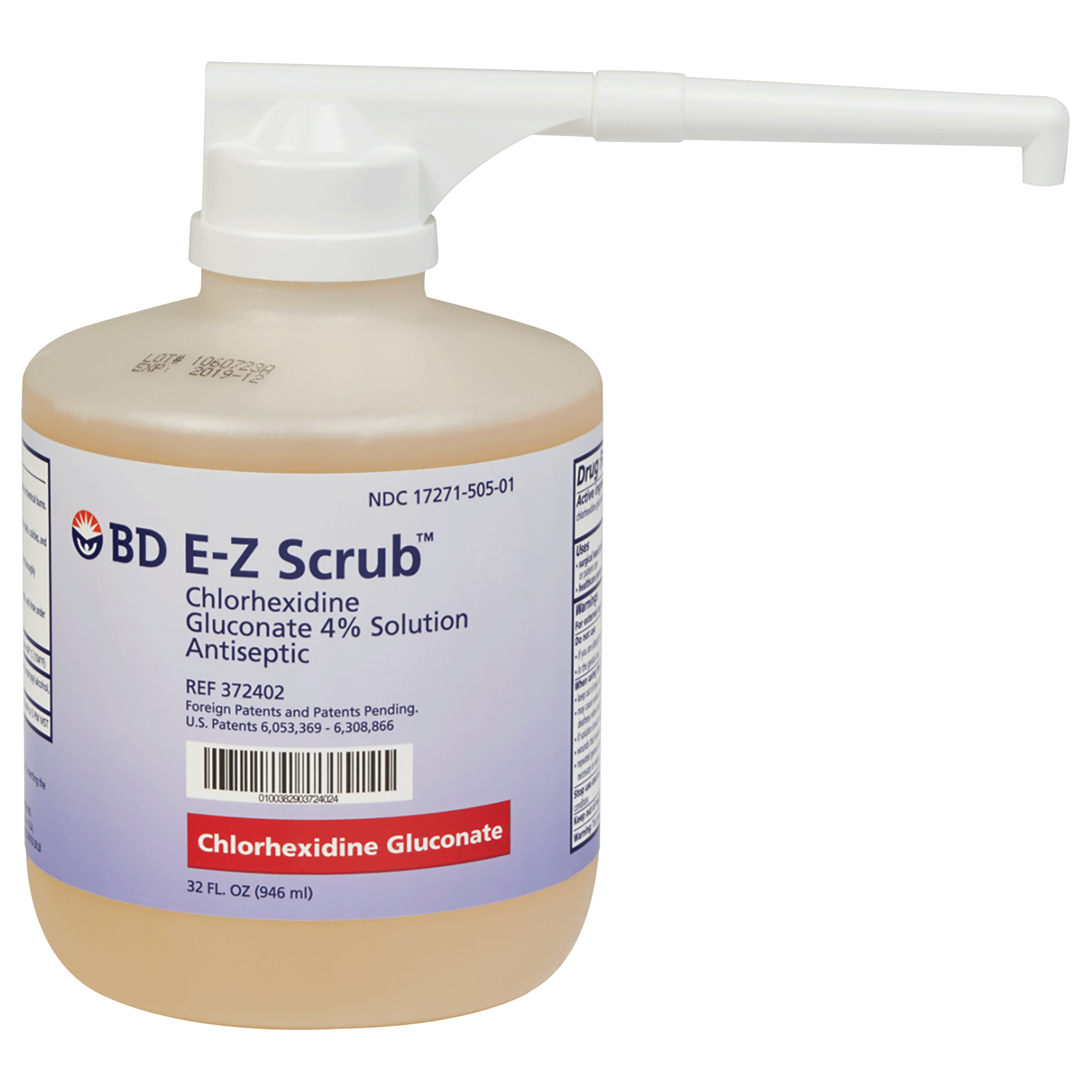 BD EZ Scrub™ Chlorhexidine Gluconate 4 Solution Antiseptic Foot